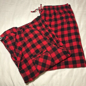 Hanes Buffalo Plaid Christmas Matching Pajamas Set size 2XL